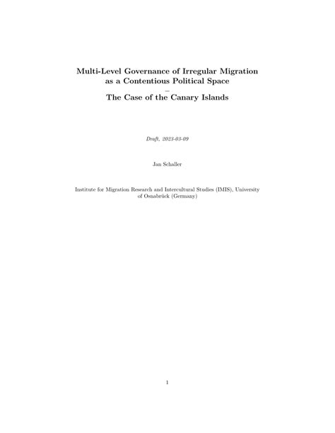 The Multilevel Governance of Irregular Migration in the .